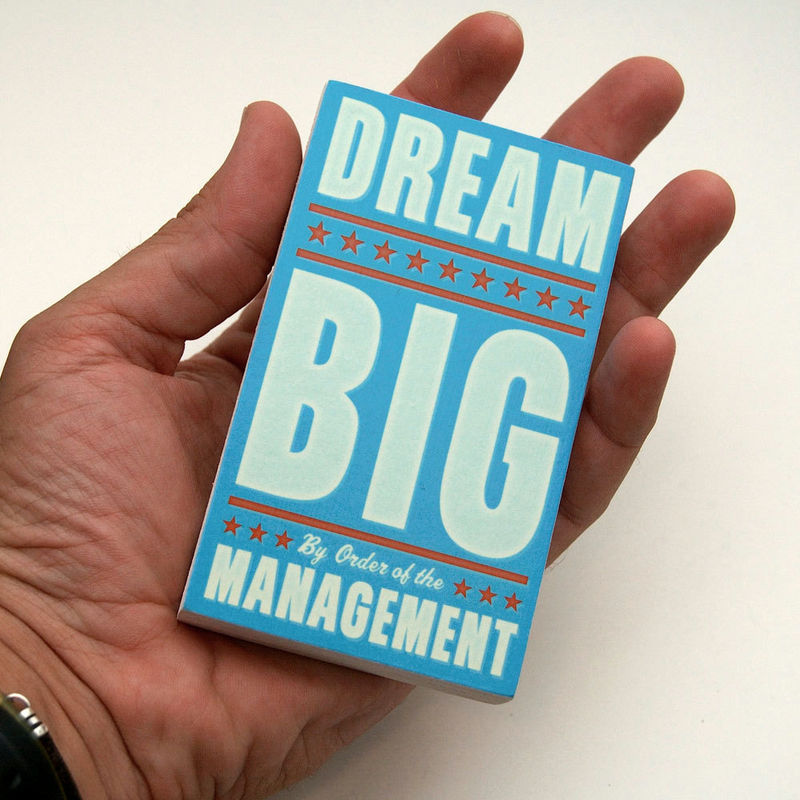 Mini By Order of the Management Art Block - Pick the Print - 2.6 in x 4.5 in - product images  of 