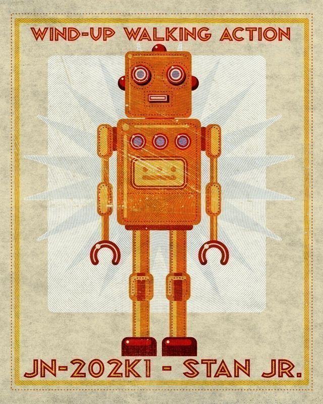 Stan Jr Box Art Robot Print - product images  of 