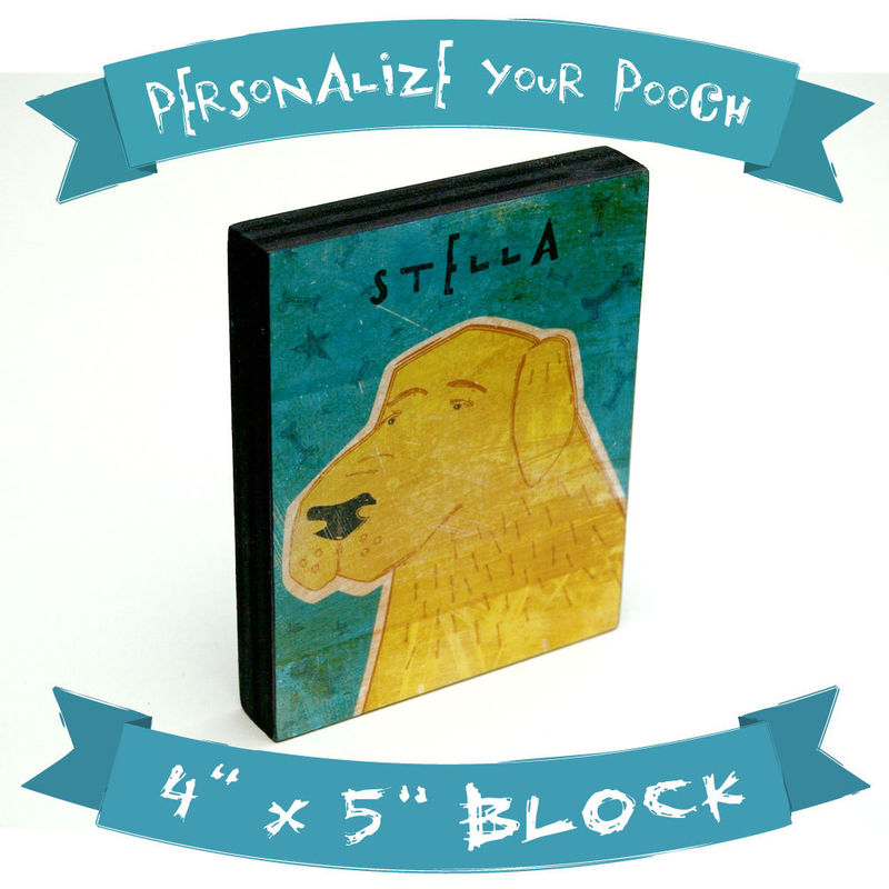Personalize Your Pooch - Dog Art Block - Various Sizes - product images  of 