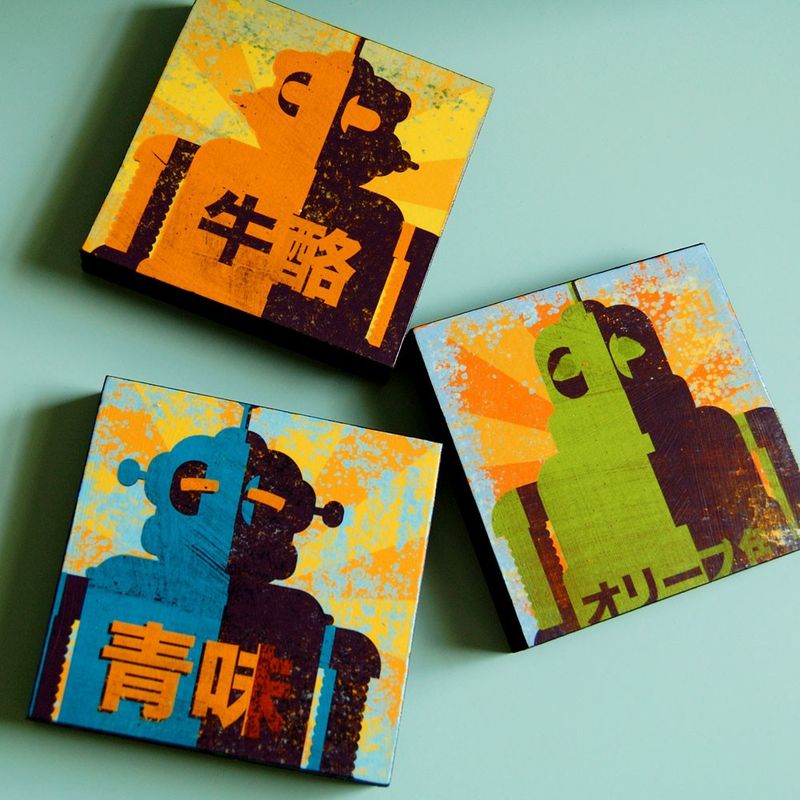 Minibot Series Art Block - Pick the Print - 4 in x 4 in - product images  of 