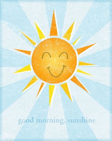 Good,Morning,Sunshine,Print,8,in,x,10,Art,Illustration,digital,please,john_w_golden,good,morning,sunshine,yellow,orange,paper,computer