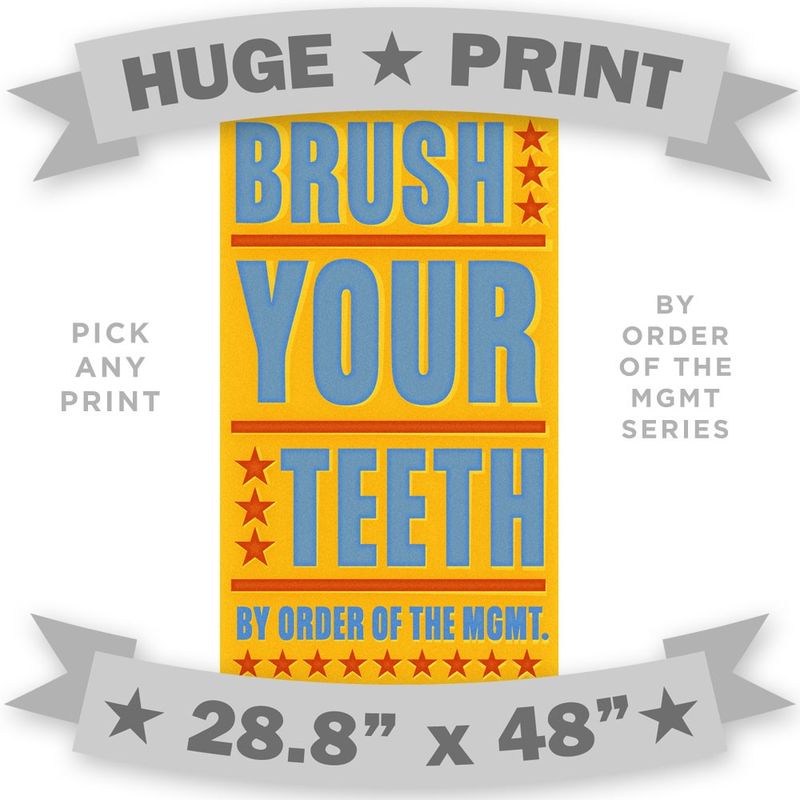 HUGE PRINT - By Order of the Management - 28.8 in x 48 in - Pick Your Print - product images