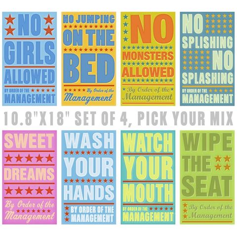 By,Order,of,The,Management,Set,4,Prints,-,Pick,your,Mix,10.8,in,x,18,Children,Art,Original_Illustration,kids,kid,print,paper,cute,sign,digital,toddler,art,nursery