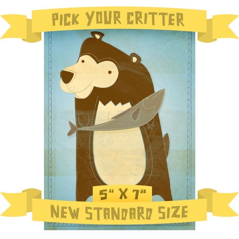 5 in x 7 in - Pick Your Critter - 1 Illustration - product images  of 