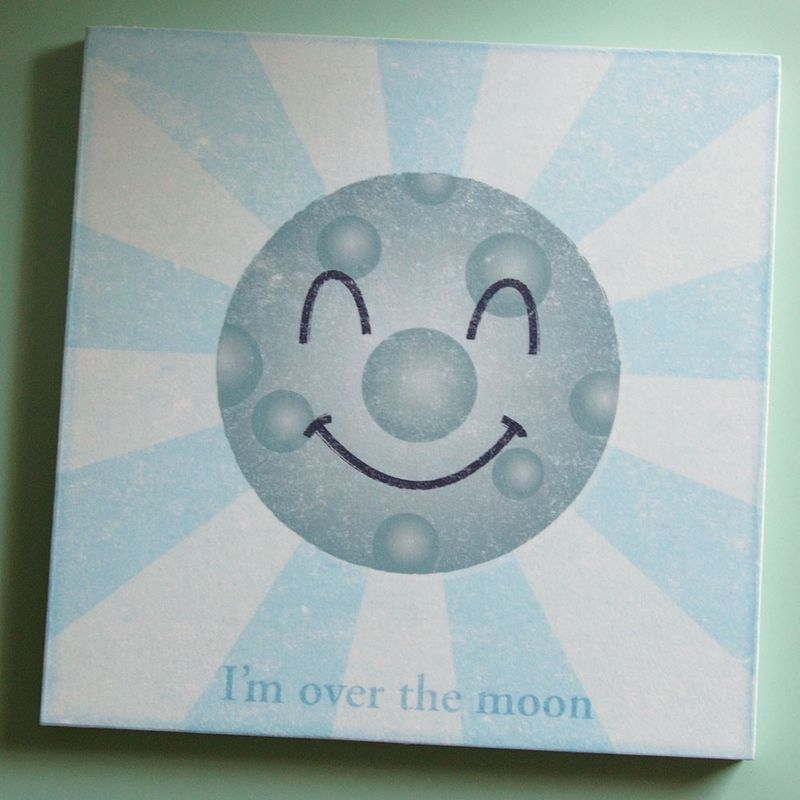 Happy Planets Series Art Blocks - Set of 3 - 9 in x 9 in - product images  of 
