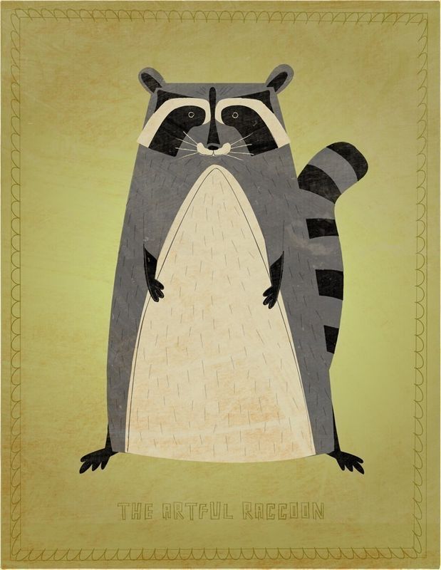 The Artful Raccoon Print 8 in x 10 in - product images  of 