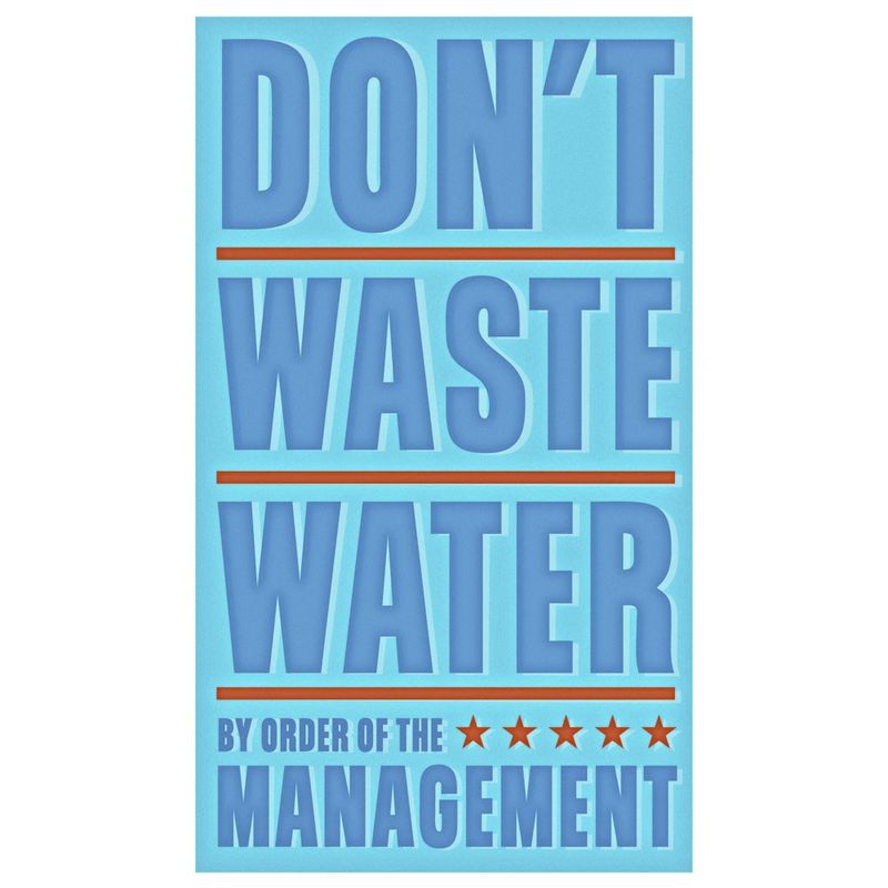 Don't Waste Water Print 6 in x 10 in - product images  of 