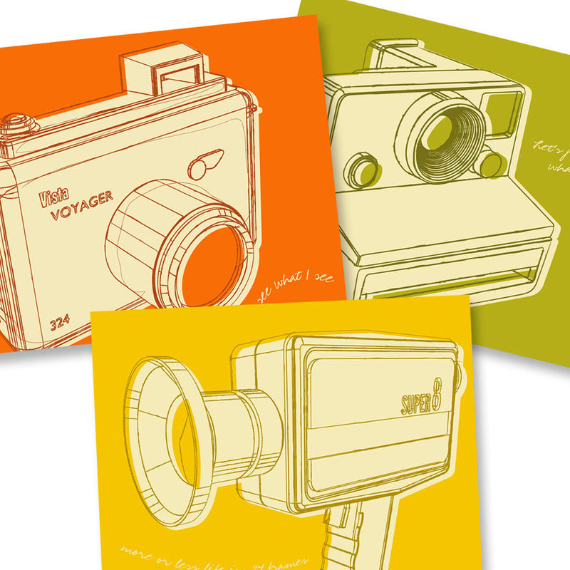 Camera Art - Lunastrella Cameras Set 8x10 Set of Three - product images  of 