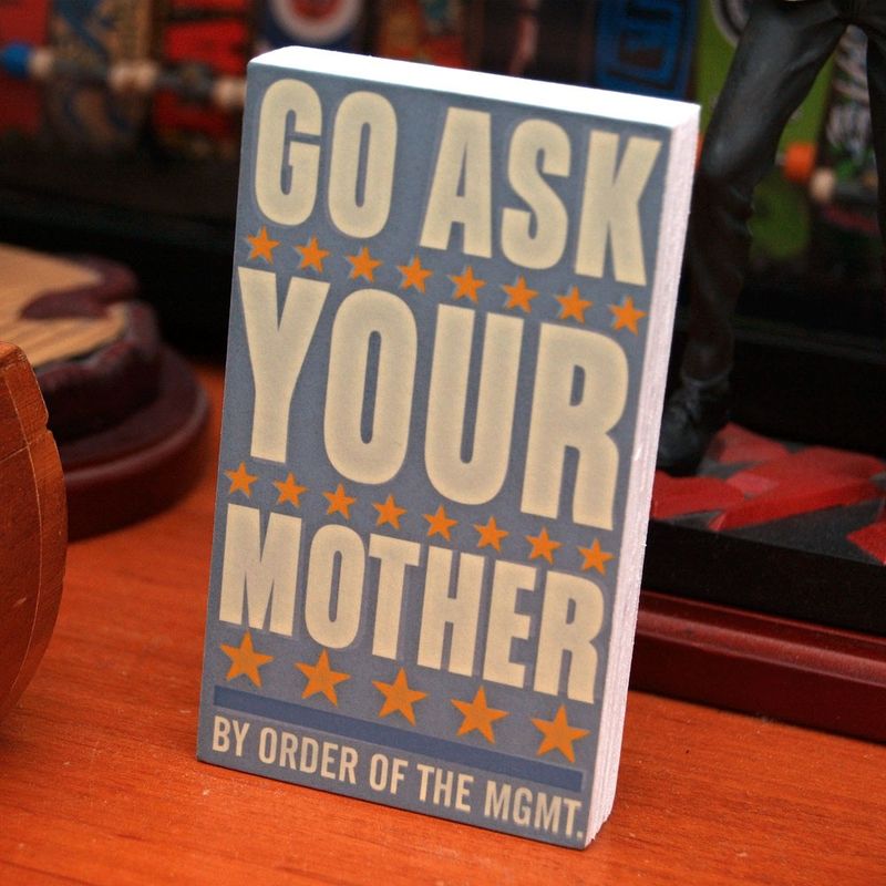 Set of Two - Go Ask Your Father - Go Ask Your Mother Art Blocks - 2.625 in x 4.5 in - product images  of 