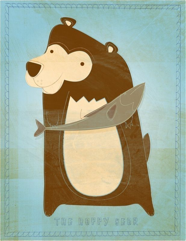 The Happy Bear Print 8 in x 10 in - product images