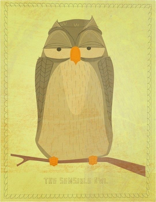 The Sensible Owl Print 8 in x 10 in - product images  of 