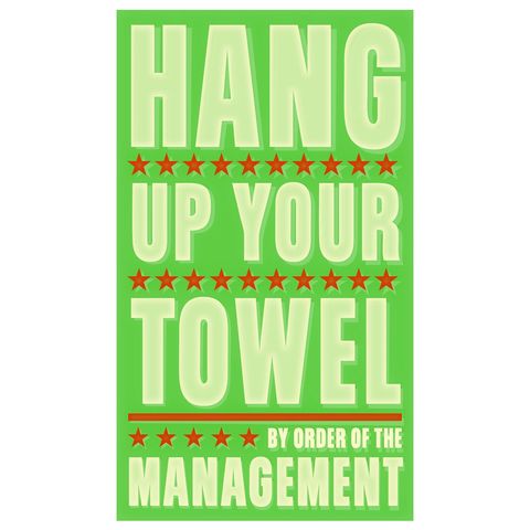 Hang,Up,Your,Towel,Print,6,in,x,10,Children,Art,art,illustration,print,digital,parental,john_w_golden,red,green,hang_up_your_towel,paper,computer