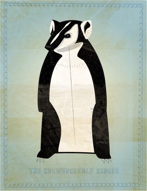 The Curmudgeonly Badger Print 8 in x 10 in - product images  of 