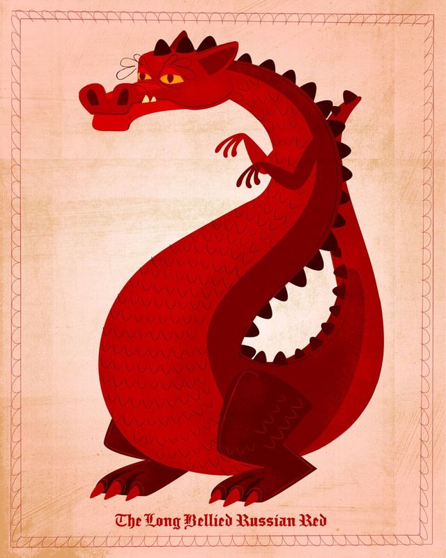 The Long-Bellied Russian Red Print 8 in x 10 in - product images  of 
