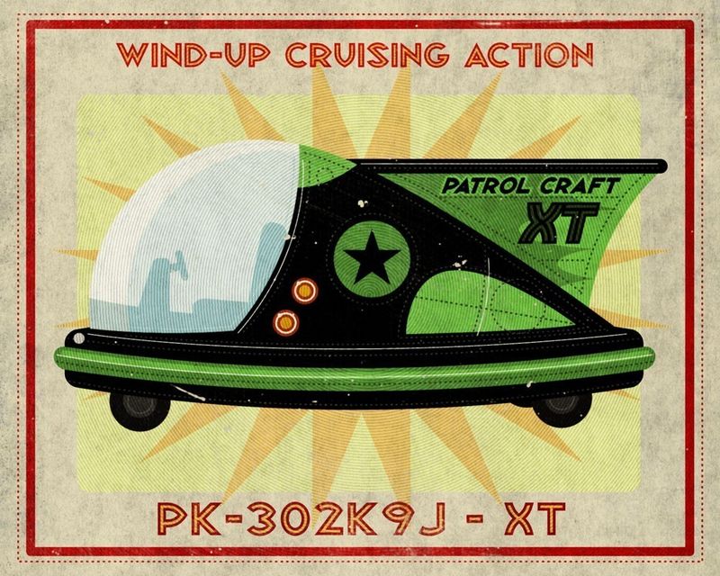 Patrol Craft XT Box Art Tin Toy Print  - product images  of 