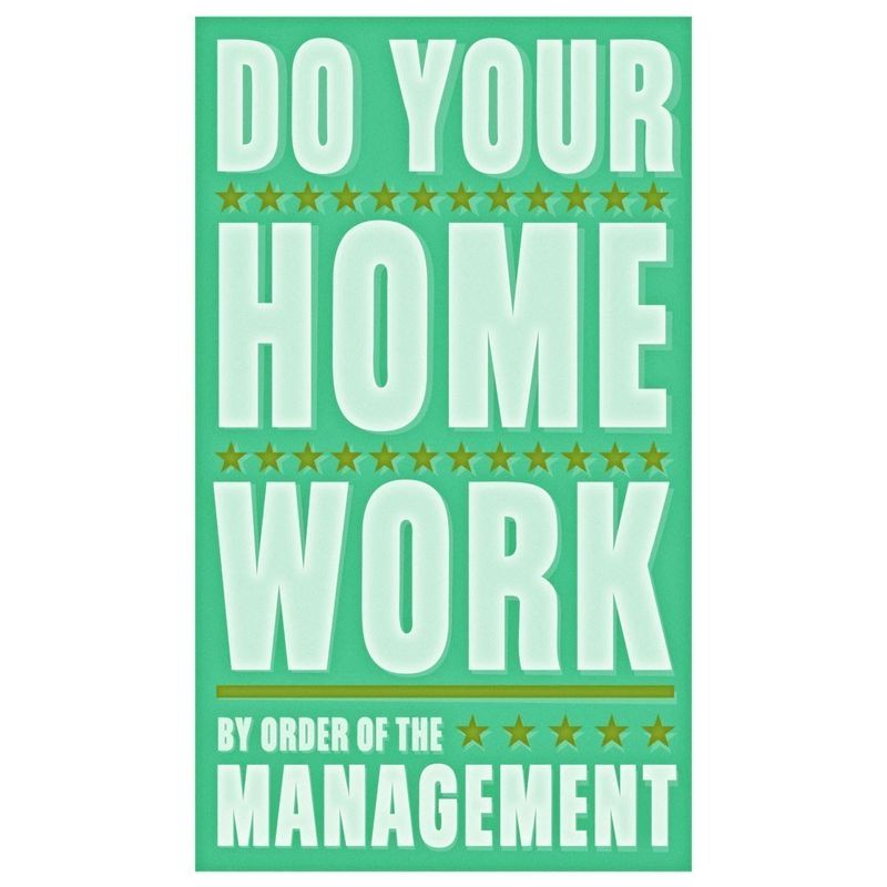 Do Your Homework Print 6 in x 10 in - product images  of 
