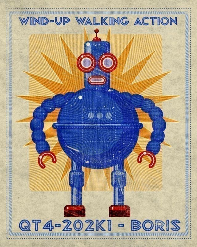 Boris Robot Box Art Print - product images  of 