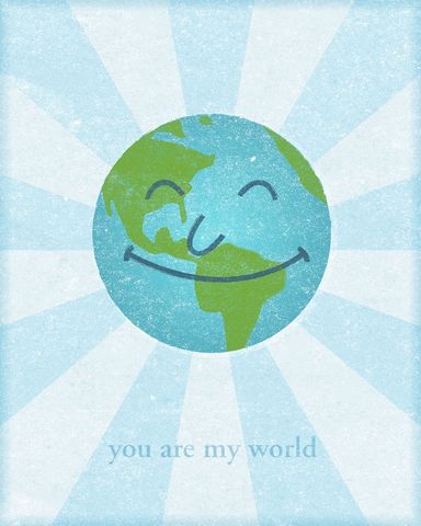 You,Are,My,World,Print,Art,Illustration,digital,john_w_golden,world,love,blue,paper,computer