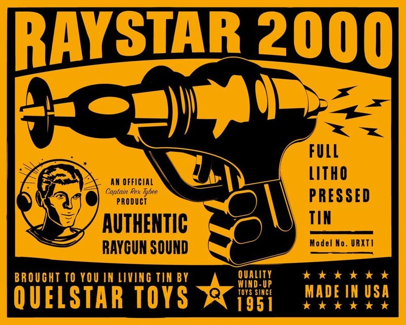 Raystar 2000 Tin Toy Robot Box Art Print - product images