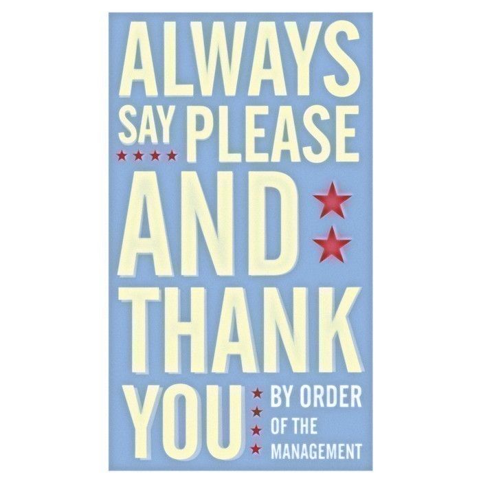 Always Say Please and Thank You Print - product images
