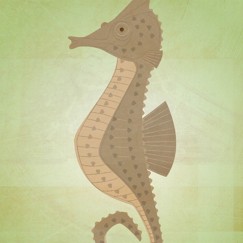 The Patient Seahorse Print - product images  of 