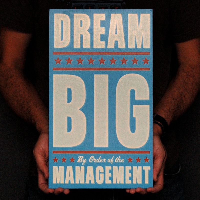 Set of 4 - By Order of the Management Art Block - Pick the Prints - 10.8 in x 18 in - product images  of 