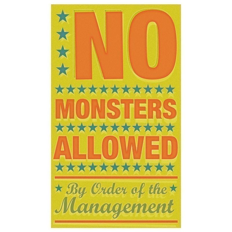 No Monsters Allowed Print - product images  of 