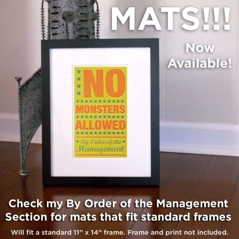 No Monsters Allowed Print - John W. Golden Art