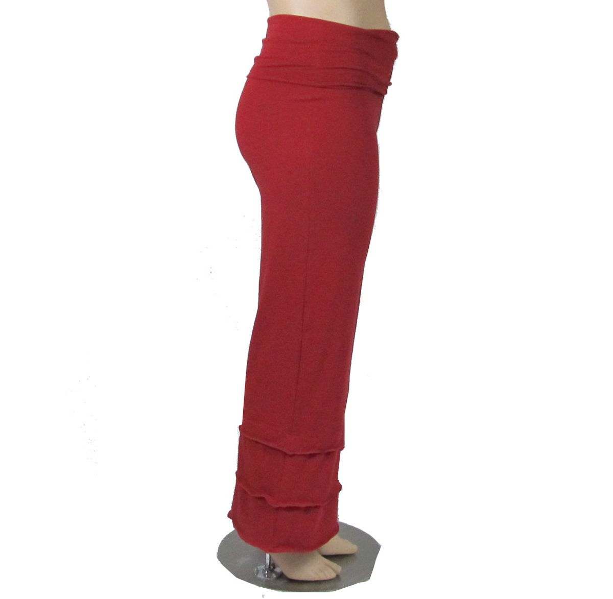 The Kobieta Triple Layer Cuff Straight Leg Yoga Pants Kobieta