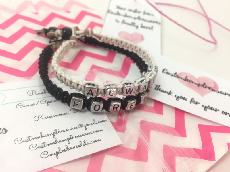 matching initial bracelets