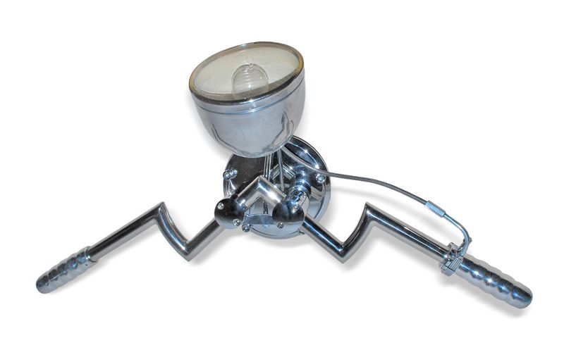 Batwing Drag Bar Headlight Wall Sconce - alternate image 1