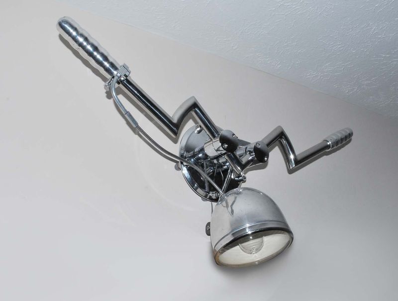 Batwing Drag Bar Headlight Wall Sconce - alternate image 2