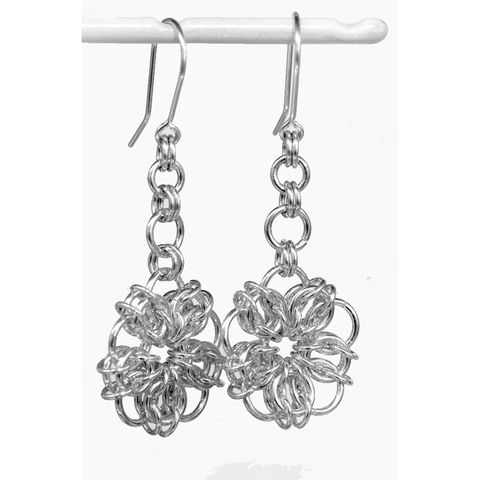 Handmade,silver,'celtic,star',earrings,silver earrings, celtic star, norbert abel, west cork crafts