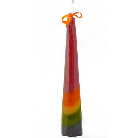 Handmade,rainbow,candles,tedagh candles, rainbow, cone candles