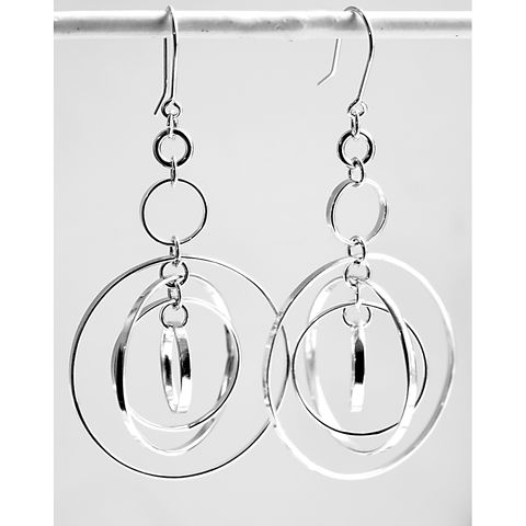 Handmade,silver,'ball',earrings,silver earrings, ball, norbert abel, west cork crafts
