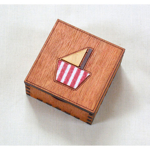 Small,boat,box,(stripey,felt),small boat box, stripey felt, rossbrin creative, west cork