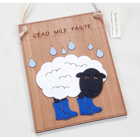 Sheep,plaque,sheep plaque, rossbrin creative, west cork