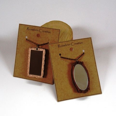 Mirror,Necklace,mirror necklace, wood, rossbrin creative, west cork