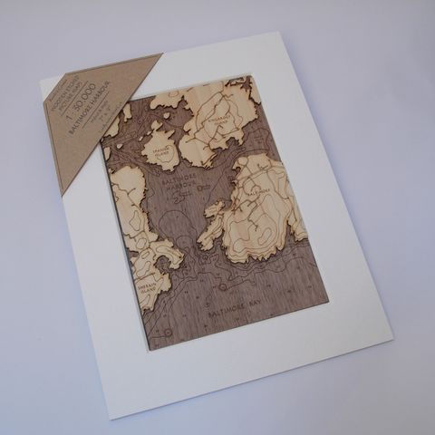 Wooden,Map,of,Baltimore,Harbour,,West,Cork,wooden map, baltimore harbour, west cork, handmade