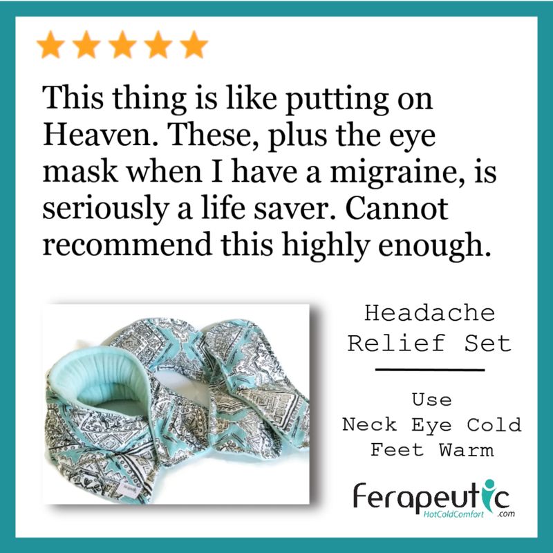 Headache Relief Set Review from Ferapeutic Microwave Heat Pads, Hot