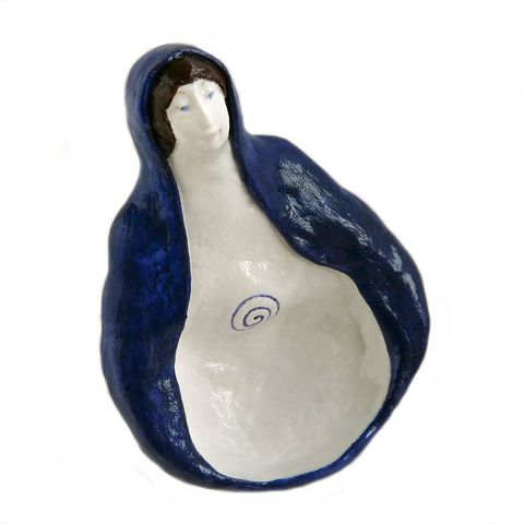 Tranquil,Goddess,Statue,,choice,of,deep,blue,,purple,or,bright,blue,goddess statue,tranquil goddess,blue goddess,spiral,goddess ornament,goddess bowl,spiral goddess
