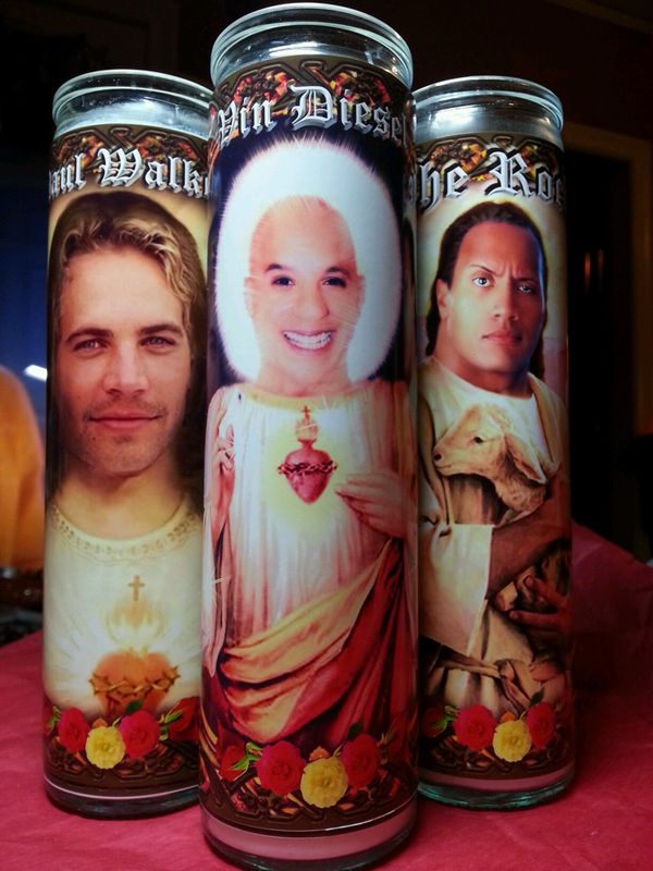 Vin Diesel Candle 8" Celebrity Tribute Devotional Candle - Vin Diesel ...