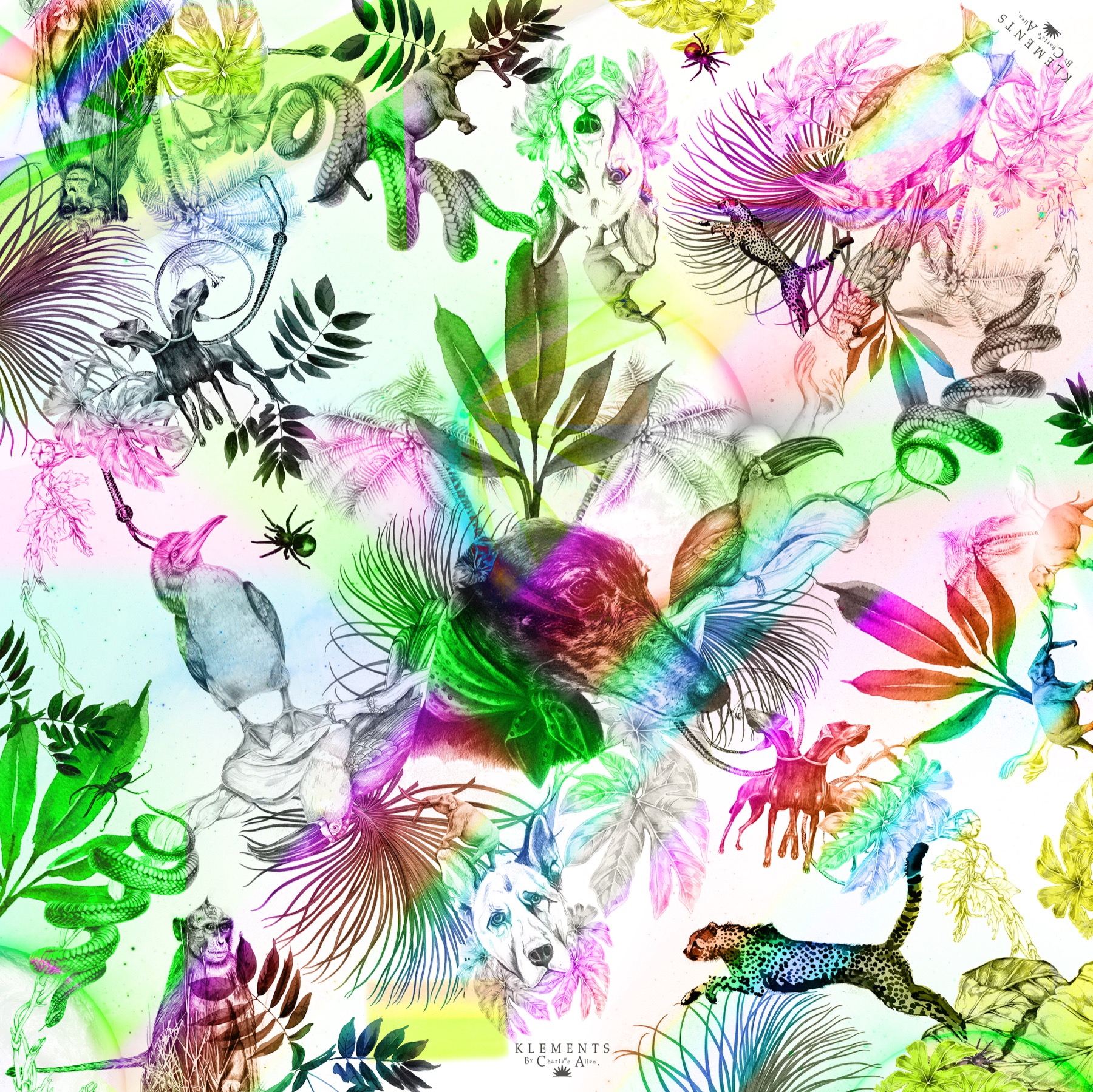 JUNGLE PRIDE SILK SCARF - £155