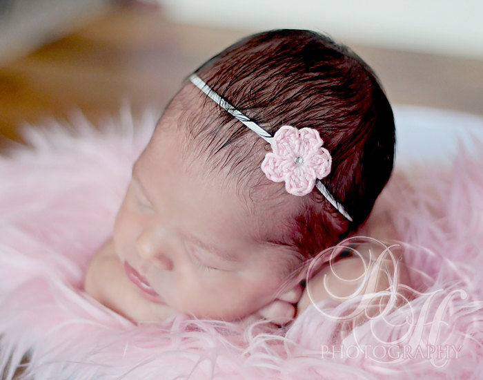 Baby Crochet Headband Newborn Girl Grace Baby Crochet Headband Newborn Girl Grace