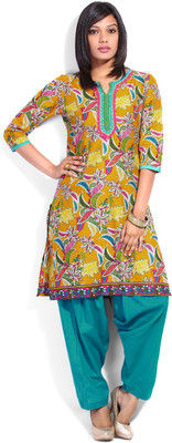 Shree,Casual,3/4,Sleeve,Printed,Women's,Kurti,Women's Kurti