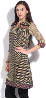 Rain & Rainbow Casual 3/4 Sleeve Printed Women's Kurti - product image