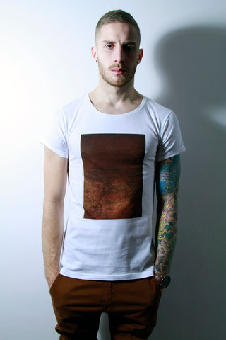 Macien,trikki, indian ink, maps, dreamcatcher streetwear, scoop neck, low cut, wide collar, indie, festival, premium, t-shirt, cathedral, grunge, punk, fashion, style, london