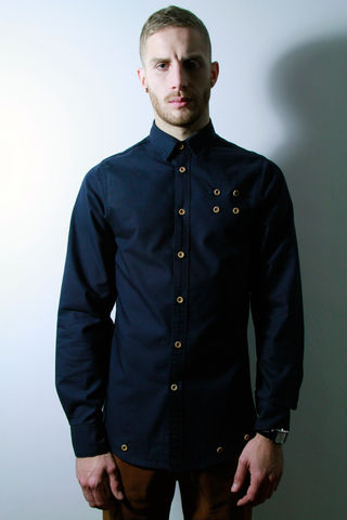Oxford,Shirt,:,Navy,trikki, premium, t-shirt, jacket, knitwear, cardigan, jumper, fluence, denser, iris, new york, fashion, style, london, denim jacket, varsity, baseball jacket