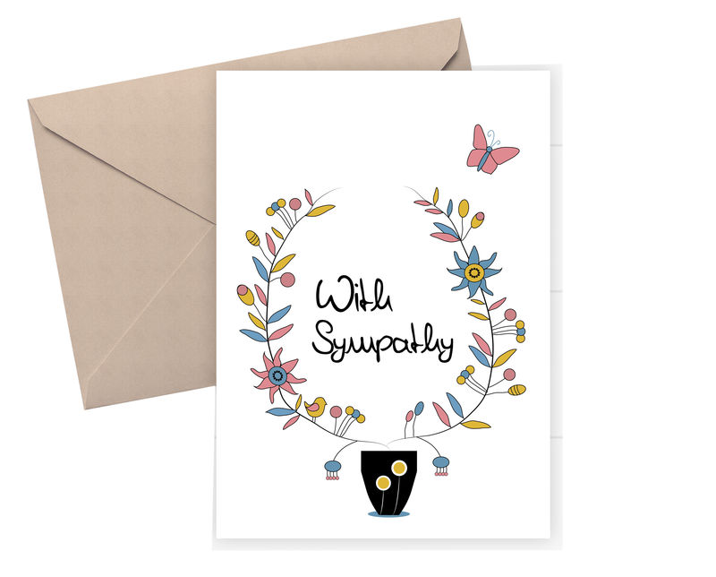 sympathy card with sympathy condolence card dickens ink sympathy card