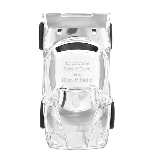 Silver Racing Car Money Box Silver Racing Car Money Box